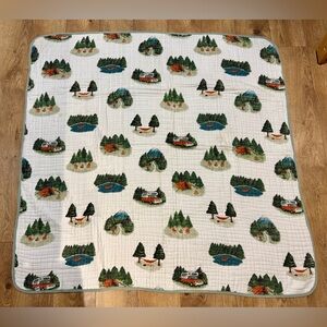 Little Unicorn Camping Quilt, layered muslin 100% cotton